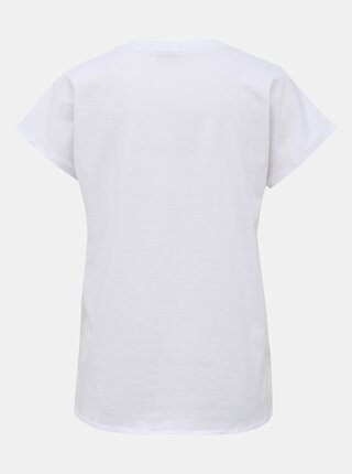 Biele basic tričko Jacqueline de Yong Lennie