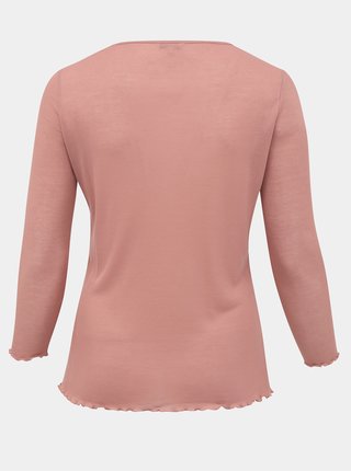 Rúžové tričko ONLY CARMAKOMA Soft