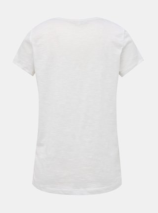 Biele dámske pruhované tričko Tom Tailor Denim