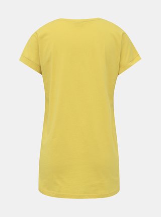 Žlté basic tričko Jacqueline de Yong Louisa