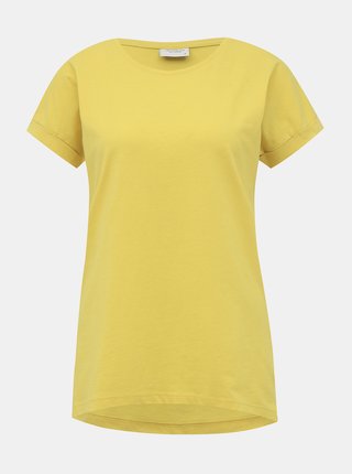 Žlté basic tričko Jacqueline de Yong Louisa