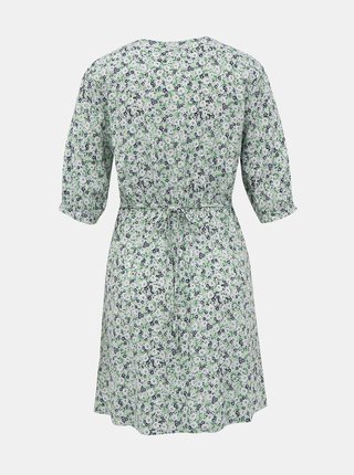 Svetlozelené kvetované šaty Miss Selfridge