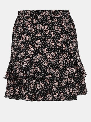 Čierna kvetovaná sukňa Miss Selfridge
