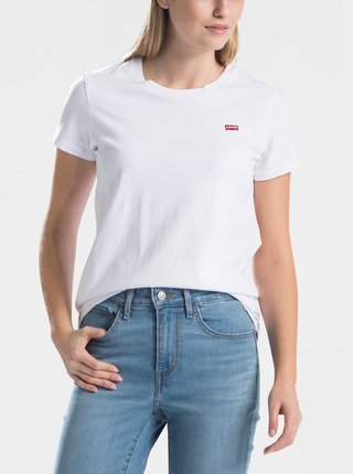 Bílé dámské basic tričko s nášivkou Levi's®