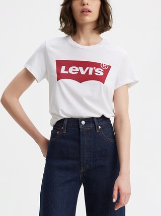 Biele dámske tričko s potlačou Levi's®