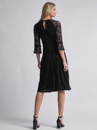 Čierne krajkové šaty Dorothy Perkins Tall