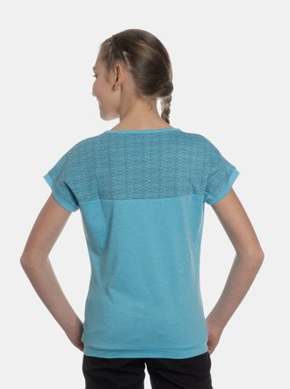 Modré dievčenské vzorované tričko SAM 73