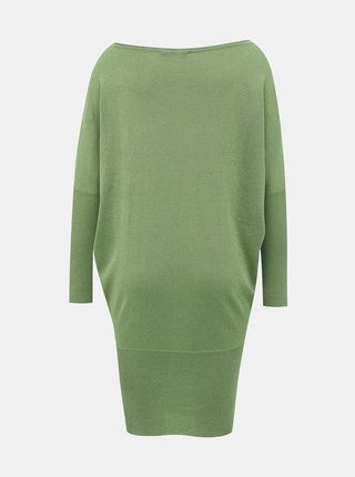 Zelené trblietavé svetrové šaty ONLY Skylar
