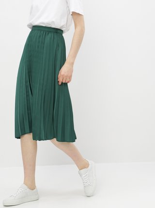 Zelená plisovaná midi sukňa ZOOT Kate