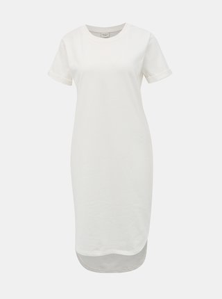 Biele mikinové basic šaty Jacqueline de Yong Ivy