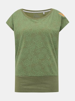 Zelené dámske kvetované tričko killtec Vaiva
