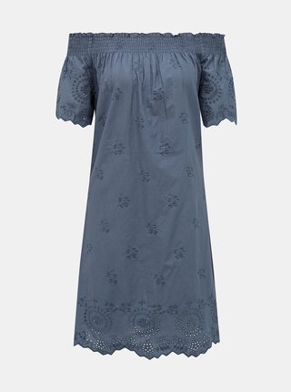 Modré šaty s madeirou ONLY New
