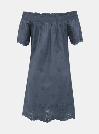 Modré šaty s madeirou ONLY New