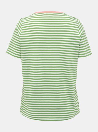 Zelené dámske pruhované basic tričko My True Me Tom Tailor