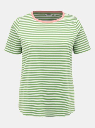 Zelené dámske pruhované basic tričko My True Me Tom Tailor