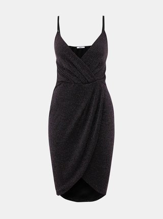 Čierne trblietavé šaty Haily´s Disco
