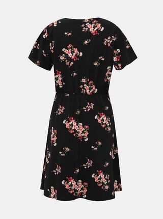 Čierne kvetované šaty Haily´s Lina