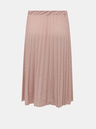 Ružová bodkovaná plisovaná sukňa Haily´s Leah