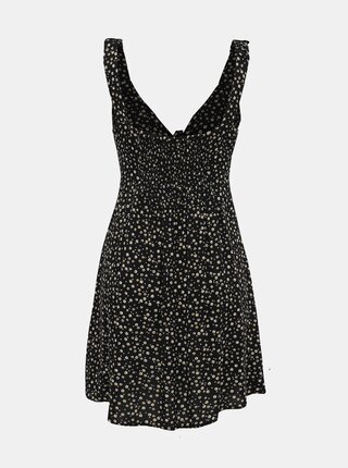 Čierne kvetované šaty Alcott