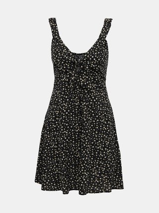 Čierne kvetované šaty Alcott