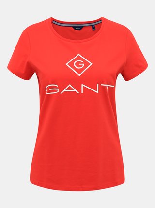 Červené dámske tričko s potlačou GANT