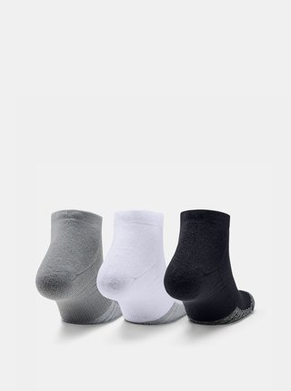 Sada tří párů šedých ponožek Heatgear Under Armour