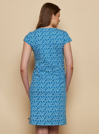 Modré vzorované šaty Tranquillo