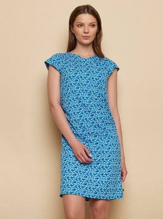 Modré vzorované šaty Tranquillo