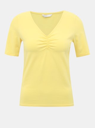 Svetložlté tričko ONLY Sally
