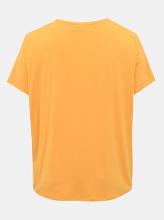 Žlté basic tričko ONLY CARMAKOMA Carmakoma