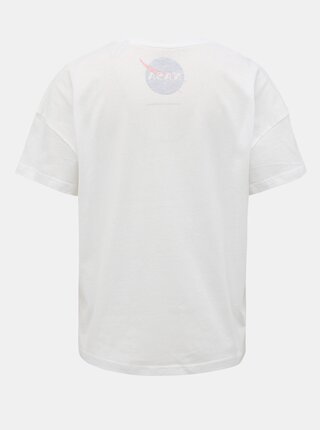 Biele tričko s potlačou ONLY NASA