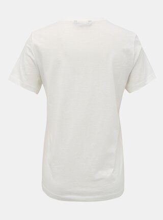 Biele tričko s potlačou ONLY Babara