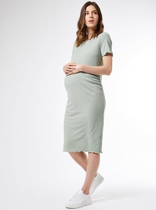 Svetlozelené tehotenské šaty Dorothy Perkins Maternity