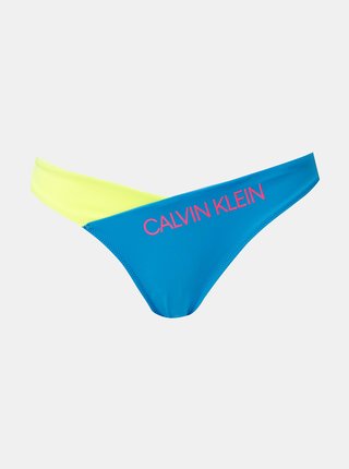 Žlto-modrý spodný diel plaviek Calvin Klein Underwear