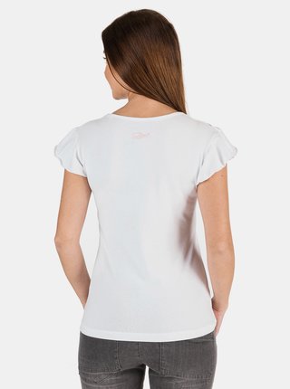 Biele dámske tričko s potlačou SAM 73 Lepsa