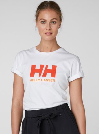 Bílé dámské tričko s potiskem HELLY HANSEN Logo
