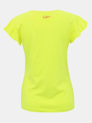 Žlté dámske tričko s potlačou SAM 73 Lepsa
