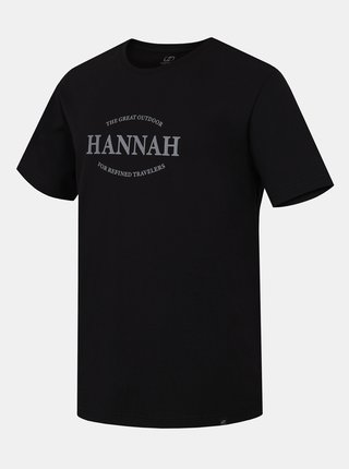 Čierne pánske tričko s potlačou Hannah Waldorf