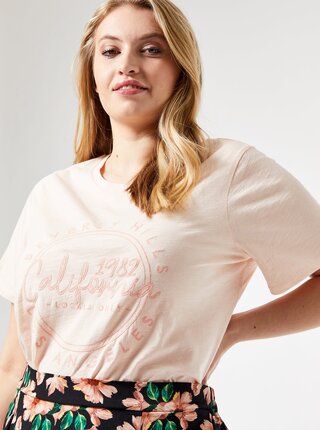 Ružové tričko Dorothy Perkins Curve