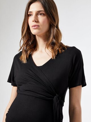 Čierne tehotenské tričko Dorothy Perkins Maternity