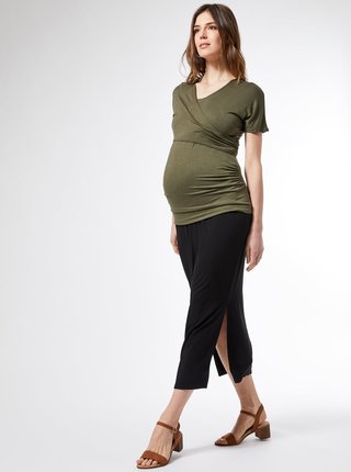 Čierna tehotenská maxi sukňa Dorothy Perkins Maternity