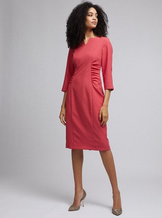 Růžové pouzdrové šaty Dorothy Perkins