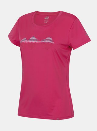 Ružové dámske funkčné tričko s potlačou Hannah Saffi