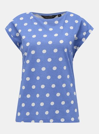 Modré puntíkované tričko Dorothy Perkins