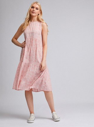 Růžové květované šaty Dorothy Perkins
