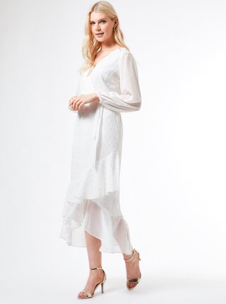 Bílé vzorované šaty Dorothy Perkins
