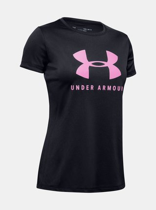 Černé dívčí tričko Solid Under Armour