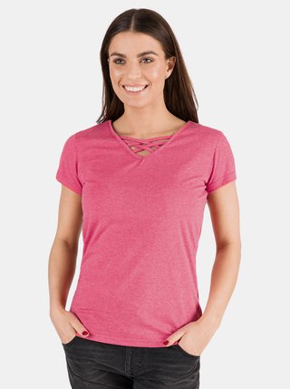Ružové dámske basic tričko SAM 73