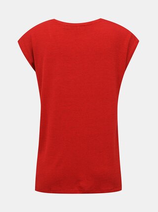 Červené pruhované tričko VERO MODA