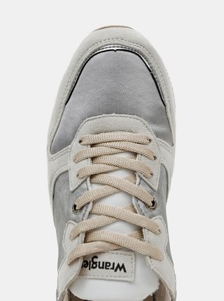 Dámské tenisky ve stříbrné barvě v semišové úpravě Wrangler Liana